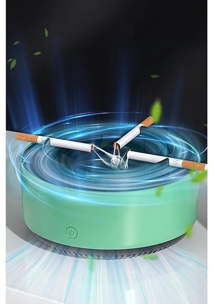 Kül Tablası Dumansız ve Kokuyu Hapseden Akıllı Kül Tablası, Akıllı Kokusuz Küllük, Duman Çekici Sigara Küllüğü Araç ve Kapalı Kullanımına Uygun fırsatları