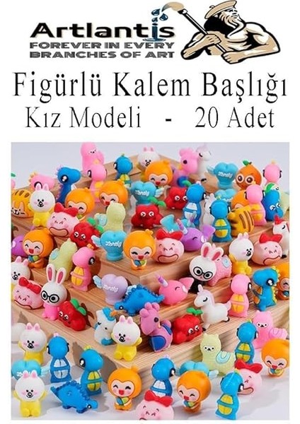 Başlığı Figürlü 30 Adet Kalem Süsü Kızlar Için Değişik Karkatür Hayvan Silikon Kalem Başlığı Sevimli Kalem Başlıkları fiyatları