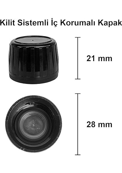 ml Sızdırmaz Kapaklı Şeffaf Shot Şişesi 30 cc Ginger Şat Beyaz Cam Şişe 20 Adet (Kilitli Plastik Siyah Kapak) modelleri