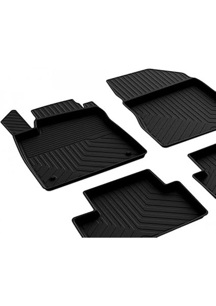 Autoaccessories Renault Clio 5 ile Uyumlu 4d Havuzlu Kauçuk Paspas 2019 ve Üstü fiyatları