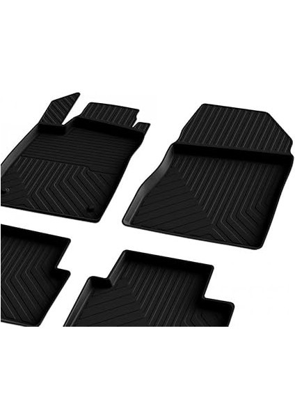 Autoaccessories Renault Clio 5 ile Uyumlu 4d Havuzlu Kauçuk Paspas 2019 ve Üstü modelleri