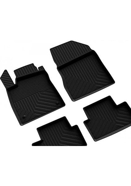 Autoaccessories Renault Clio 5 ile Uyumlu 4d Havuzlu Kauçuk Paspas 2019 ve Üstü fırsatları