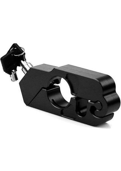 Metal Motosiklet Kilidi Gidon Tipi Motor Kilit Kırılmaz Su Geçirmez Siyah