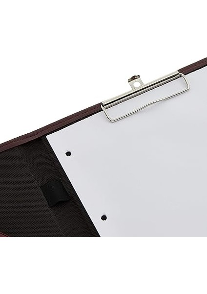 412-4 Sekreter Notluğu A4 Sekreterlik Dosyası Deri Kapaklı Sekreter Tablası, Bordo fırsatları