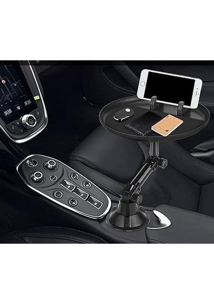 Araç Içi Telefon Tutucu Tepsisi Araba Için Ayarlanabilir 8,3 Inçlik Tepsi Üstü Telefon Tutucu, Telefon Yuvası ve 360 ° Döndürme Özellikli Araba Yemek Tutucu Tepsi modelleri