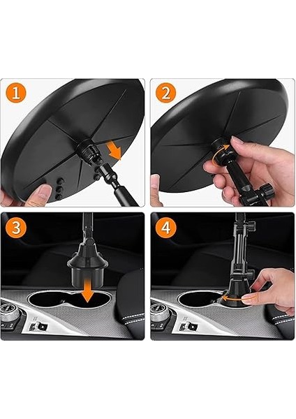 Araç Içi Telefon Tutucu Tepsisi Araba Için Ayarlanabilir 8,3 Inçlik Tepsi Üstü Telefon Tutucu, Telefon Yuvası ve 360 ° Döndürme Özellikli Araba Yemek Tutucu Tepsi indirimleri