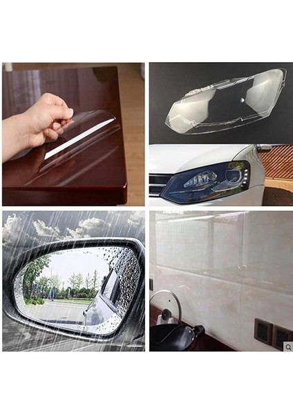 Şeffaf Parlak Yapışkanlı Folyo Koruma Folyosu 61 cm 61 cm x 10 Metre fiyatları