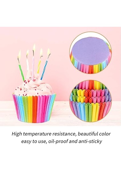 Home 100 Adet Desenli Cupcake Kalıbı,renkli Browni ve Muffin Kabı,kağıdı indirimleri