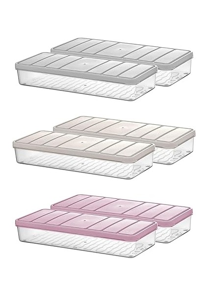 Home - Nora 8'li 1.2 Litre Küçük Boy Açık Gri Saklama Kabı indirimleri