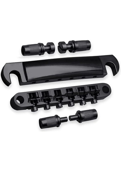 Tune-O-Matic Bridge Tel Tutucu Lp Sg Elektro Gitar Için Sele Köprüsü, Siyah
