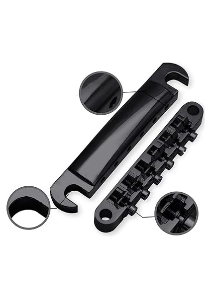 Tune-O-Matic Bridge Tel Tutucu Lp Sg Elektro Gitar Için Sele Köprüsü, Siyah modelleri