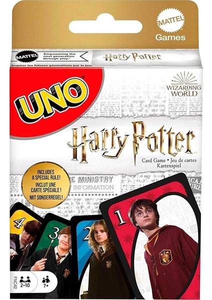 Games Uno Harry Potter™ Unoò Harry Potter™ Kart Oyunu, Film Temalı 112 Kartlık Deste, 7 Yaş ve Üzeri Için FNC42