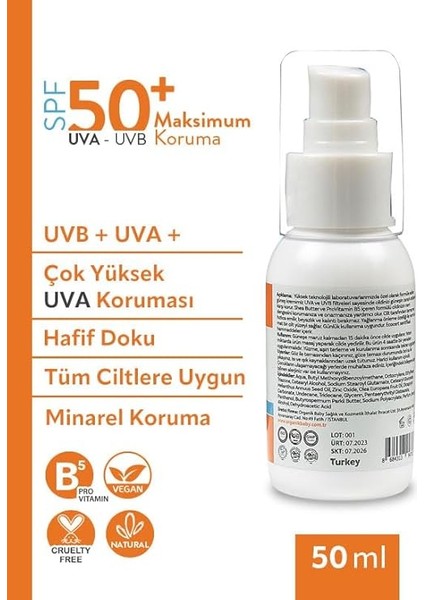 Baby Doğal Içerikli Bebek Çocuk ve Yetişkin Güneş Kremi Leke Karşıtı Vegan Uva Uvb 50 Spf Tüm Ciltler modelleri