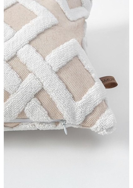 Jakarlı Kırlent 28X50 cm Mila Bej fiyatları