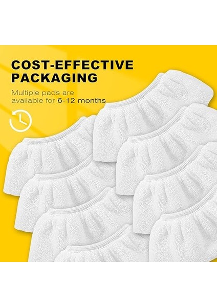 8 Mikrofiber Kapak Seti Kärcher Buharlı Temizleyici Aksesuarları Için Uyumlu Easyfix Sc 2, Sc 3, Sc 4, Sc 5 (El Memesi Için) fırsatları