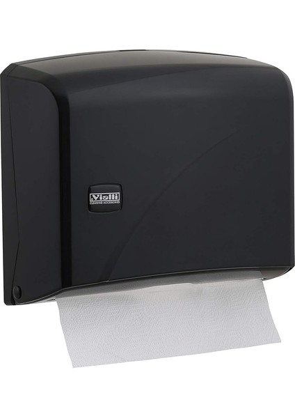 K1B Z Katlı Kağıt Havlu Dispenseri Siyah-Kapasite 200 Kağıt