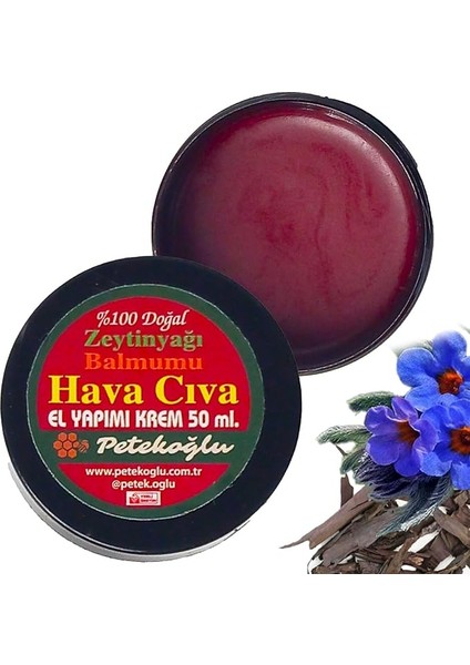 (50ML) Elyapımı Havaciva Otu Kremi Balmumu Zeytinyağı Hava Civa Otu Kökü Kremi Merhemi Yanık Pişik Kremi