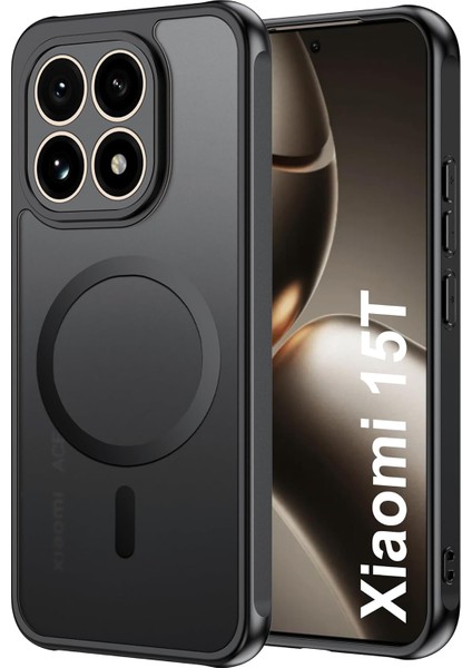 Xiaomi Mi 15T Kılıf Kamera Çıkıntılı Magsafe Şarj Destekli Hassas Tuşlu Yumuşak Kenarlı Mat Flet Kapak