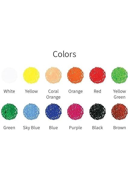 Amos CRX5PC12 Colorix Üçü Bir Arada 12'li Pp Kutu, Çok Renkli modelleri