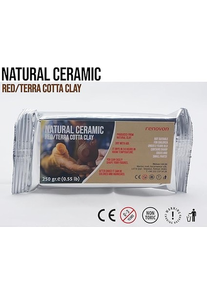 Seramik Kil Hamuru, Kırmızı Terra/cotta 250 gr Fırınlamaya Gerek Olmayan Güzel Sanatlar Figür Heykel Modelleme Oyun ve Montessori Sınıfları Için Toksik Olmayan Doğal Kil fiyatları