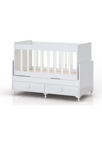 Ahşap Sallanır Çift Çekmeceli Beşik + Yatak modelleri