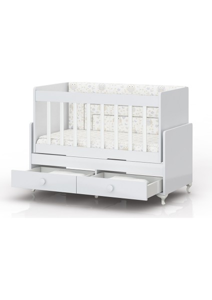 Ahşap Sallanır Çift Çekmeceli Beşik + Yatak fırsatları