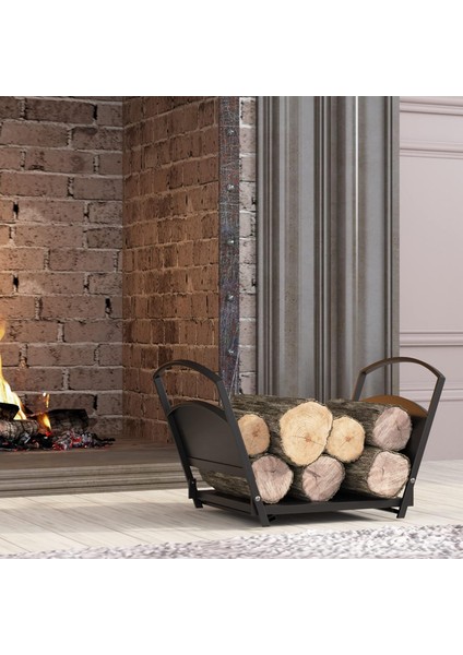 Katlanabilir Dekoratif Klasik Metal Gövde Şömine-Soba Odunluk Standı fırsatları