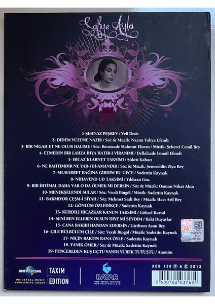 Safiye Ayla Saklı Kayıtlar 1946-1985 CD Kitapçık Mevcuttur (Orijinal Dönem Baskı Cd) fiyatları