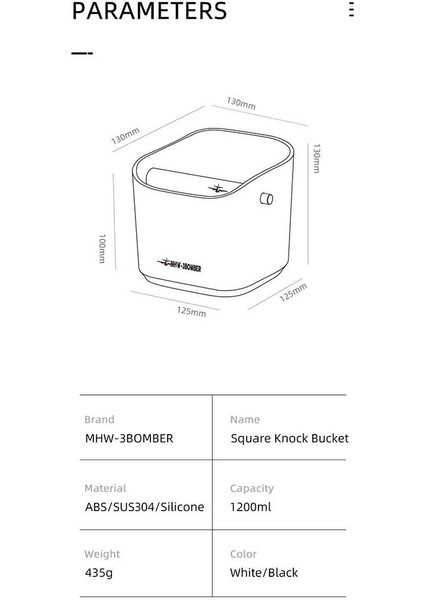 Knock Box - Beyaz fiyatları