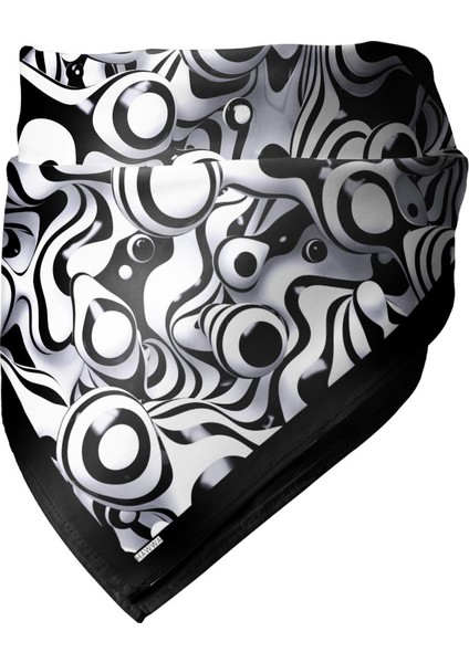 Optik Dalga Desenli Bandana Fular modelleri