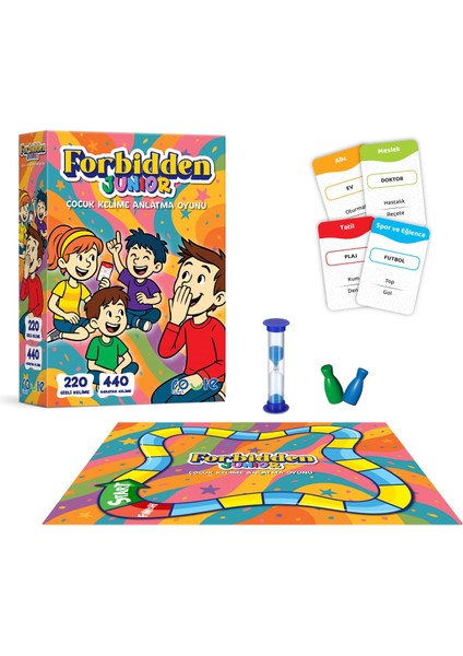 Forbidden Junior – Çocuk Kelime Anlatma Oyunu (220 Gizli / 440 Anahtar Kelime)