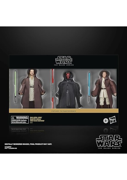 Star Wars Black Series Qui-Gon Jinn, Darth Maul, Obi-Wan Kenobi Aksiyon Figür Seti (The Phantom Menace) fiyatları