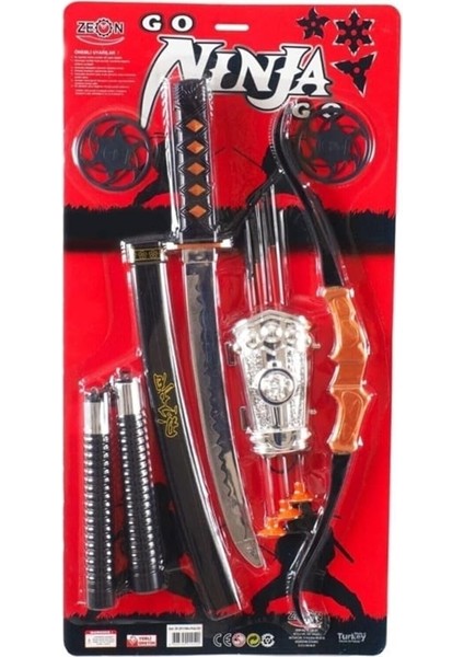 Ninja Oyuncak Seti: Ninja Kılıç Oyuncak Seti Toplam 4 Set