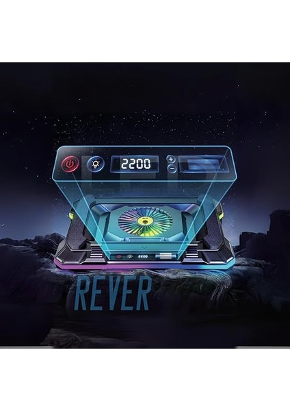 Gaming Laptop Notebook Soğutucu Stand Telefon Tutucu Stant 2200RPM Rgb Işıklı LED Display fiyatları