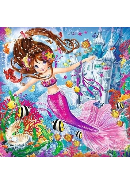 3X49 Parça Puzzle Walt Disney Deniz Kızı Renkli 3+ modelleri