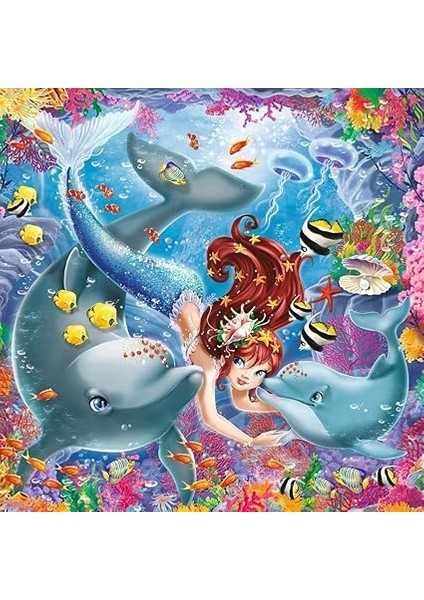 3X49 Parça Puzzle Walt Disney Deniz Kızı Renkli 3+ fırsatları