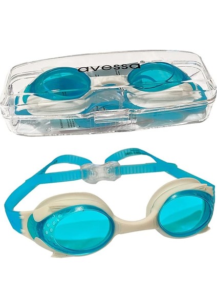 Junior Yüzücü Gözlüğü Mavi-Beyaz GS28-MB