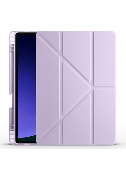 Samsung Galaxy Tab S10 Fe ile Uyumlu Kılıf Tri Folding Silikon Kalem Bölmeli Katlanabilir Standlı Pu Deri Yumuşak Kapak, Tablet Kılıfı [akıllı Kapak, Uyku Modlu], Siyah fiyatları