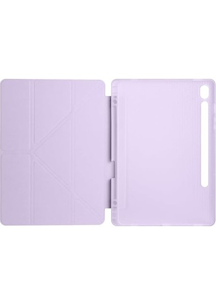 Samsung Galaxy Tab S10 Fe ile Uyumlu Kılıf Tri Folding Silikon Kalem Bölmeli Katlanabilir Standlı Pu Deri Yumuşak Kapak, Tablet Kılıfı [akıllı Kapak, Uyku Modlu], Siyah fırsatları