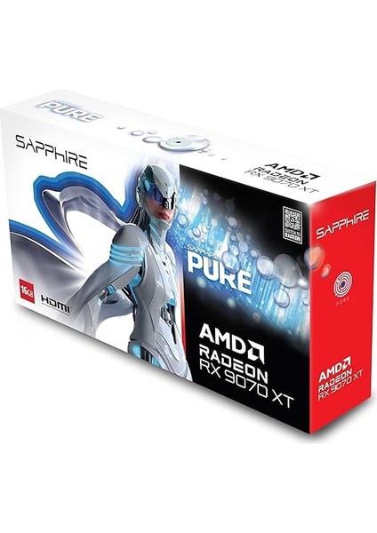 Pure Amd Radeon™ Rx 9070 Xt Gamıng Oc 16GB Dual Hdmı/dual Dp modelleri