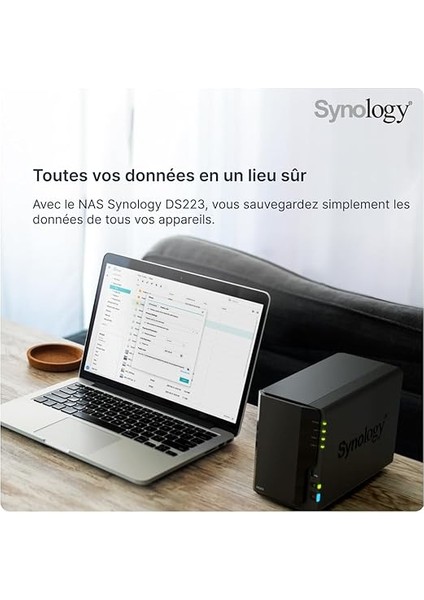 DS223 2 Yuvalı Disk Istasyonu Nas (Realtek RTD1619B Quad-Core 2gb Ram 1xrj-45 1gbe Lan Bağlantı Noktası), Siyah fiyatları