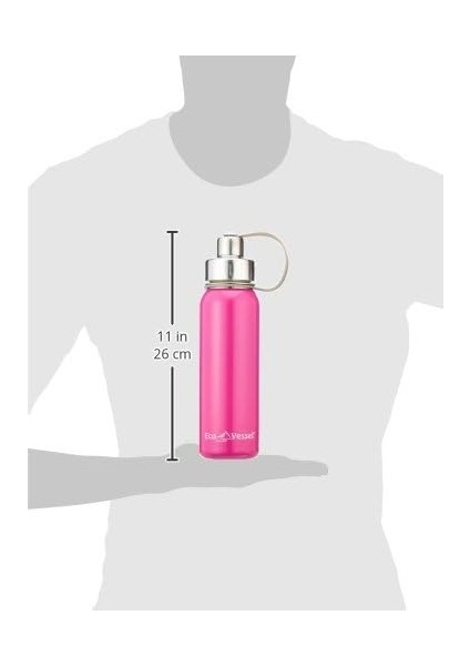 Vessel Paslanmaz Çelik Vidalı Başlık Termos, 0.75 Lt, Pembe modelleri