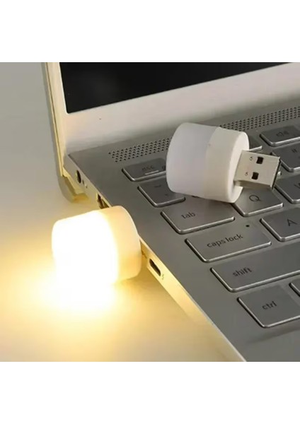 USB ile Çalışan Mini Gece Lambası Pil Gerektirmez Kompakt Tasarım ile Kolay Taşınabilirlik LED Gece Lambası(2ADT)