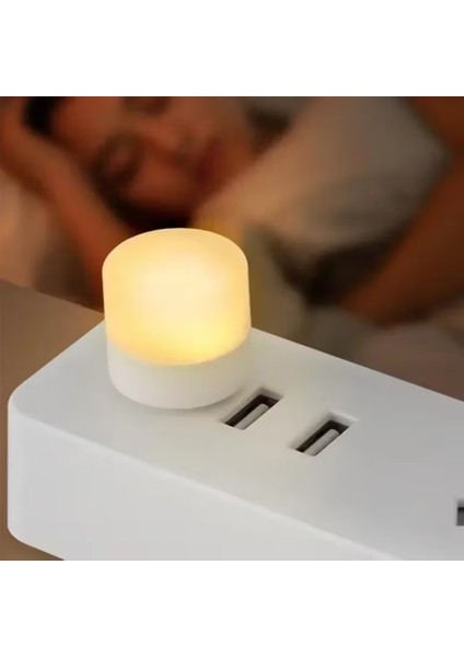 USB ile Çalışan Mini Gece Lambası Pil Gerektirmez Kompakt Tasarım ile Kolay Taşınabilirlik LED Gece Lambası(2ADT) fiyatları