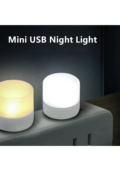 USB ile Çalışan Mini Gece Lambası Pil Gerektirmez Kompakt Tasarım ile Kolay Taşınabilirlik LED Gece Lambası(2ADT) modelleri