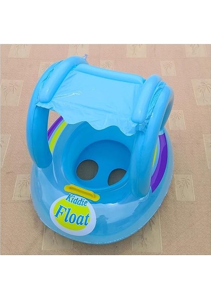 Şişme Bebek Şamandırası - Tak Çıkar Güneşlikli Yüzme Simidi, Sevimli Oval Yüzme Flatörü, Güneş Işığına Dayanıklı Malzeme, 0-4 Yaş Kullanıma Uygun, Havuz ve Deniz Için Yüzme Şamandırası fırsatları