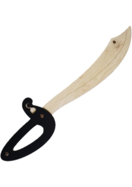 Siyah Ahşap Korsan Oyuncak Seti, Kalkan ve Kılıç ile Eğlence Dolu Oyunlar modelleri