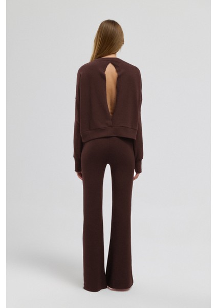 Luna %100 Pamuk Sırt Pencereli Sweatshirt modelleri