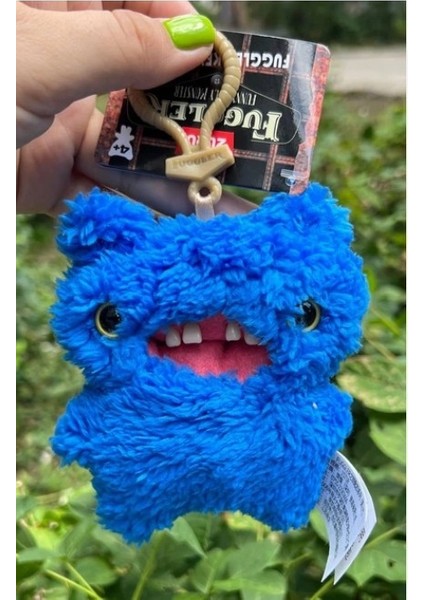 Zuru Fuggler Anahtarlık Mavi Tüylü Komik Yüz Koleksiyon Oyuncak 11 cm
