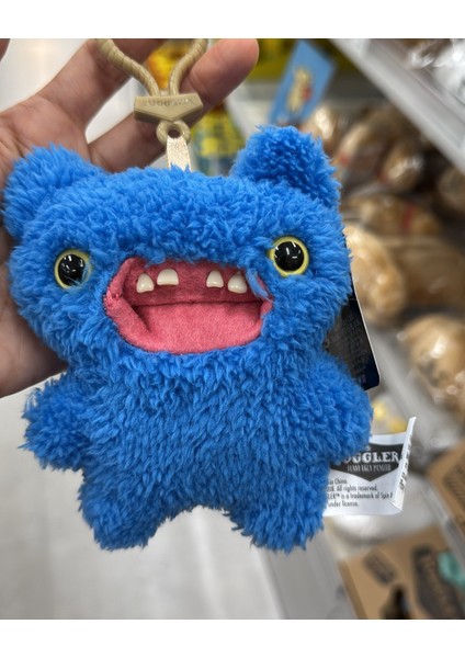 Zuru Fuggler Anahtarlık Mavi Tüylü Komik Yüz Koleksiyon Oyuncak 11 cm modelleri